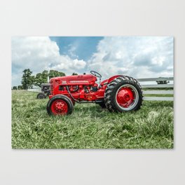 300 Vintage International Harvester Red Tractor Canvas Print