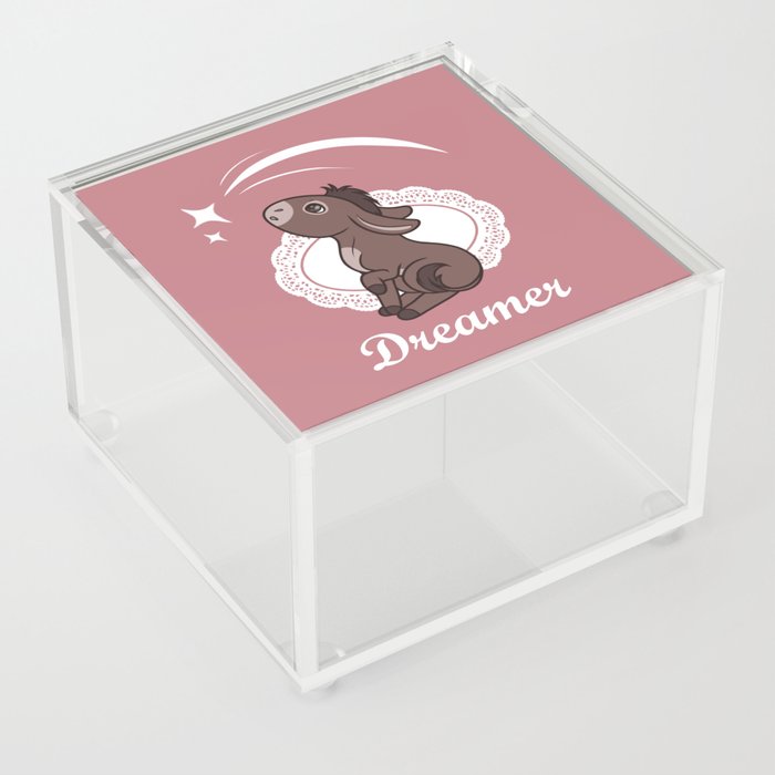 Dreamer Donkey Acrylic Box