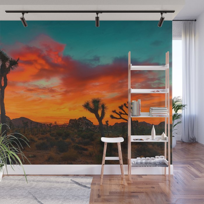 Sunset Desert (Color) Wall Mural