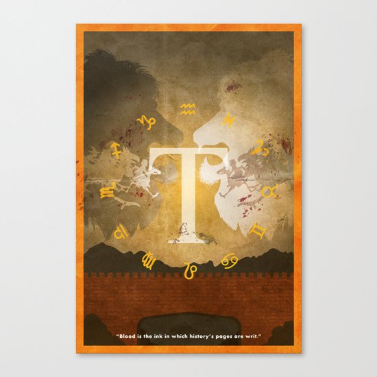 Vintage FF Poster: Final Fantasy Tactics Canvas Print