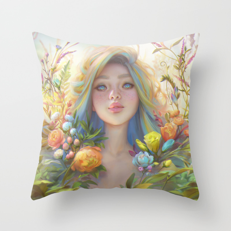 Clip Studio Paint Portrait Throw Pillow By Viccolatte Society6