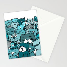 Monochrome Cats Stationery Cards