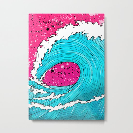 The Sea's Wave Metal Print