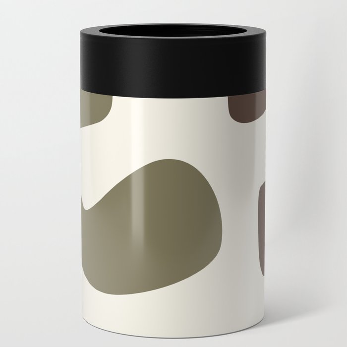 Abstract minimal plant color block 33 Can Cooler