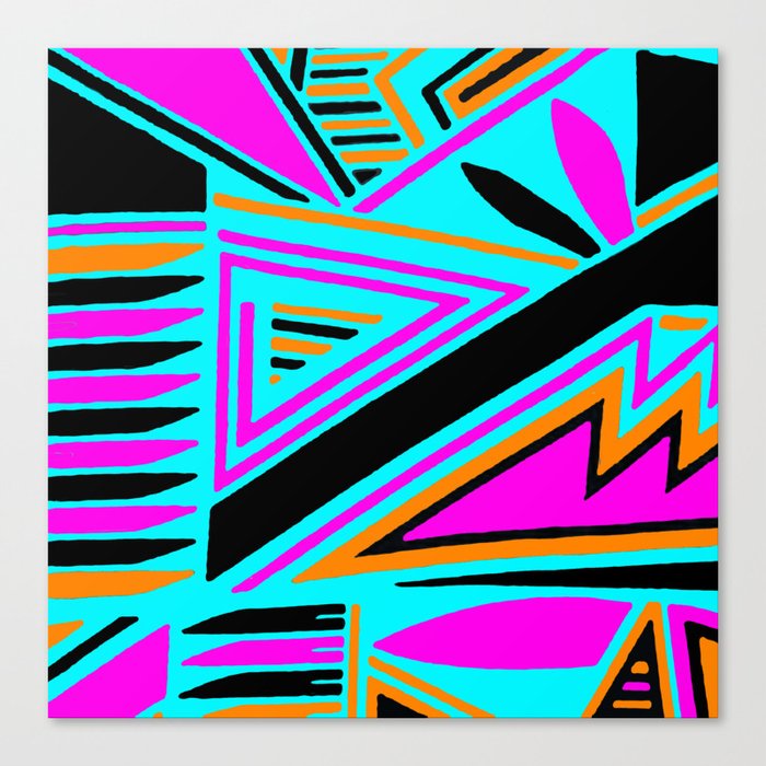 Modern African Print Canvas Print By Mickeyfickey Society6