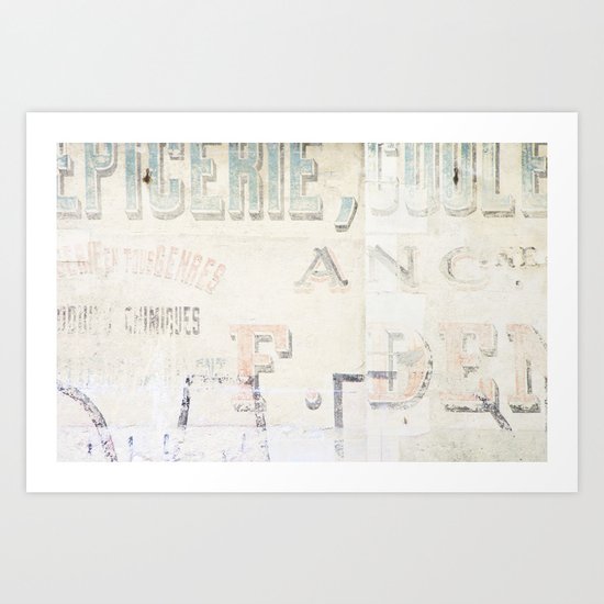 the writing on the wall ... Art Print