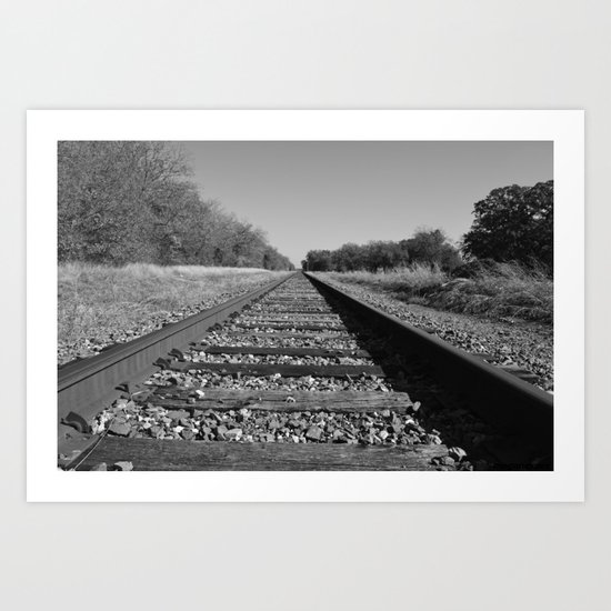 railroad tracks Art Print
