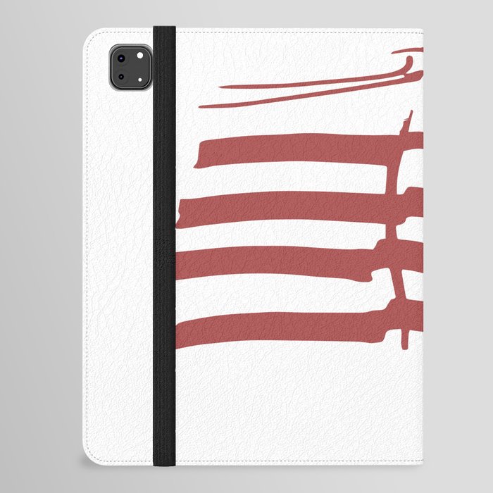 Stripes girl iPad Folio Case