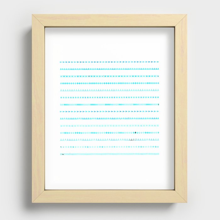 Indian pattern Recessed Framed Print