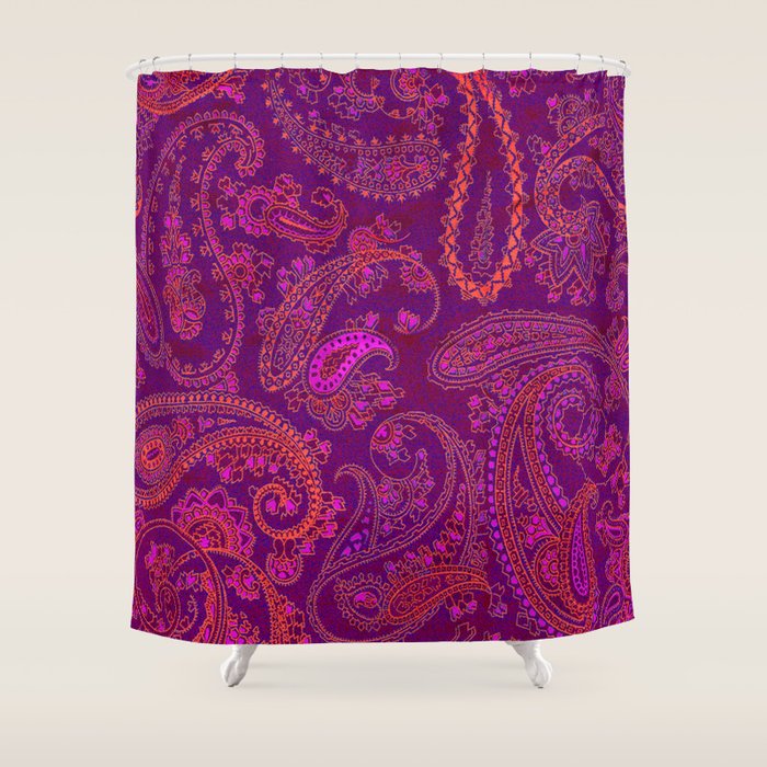 Pink Paisley Shower Curtain By Ariadne Society6