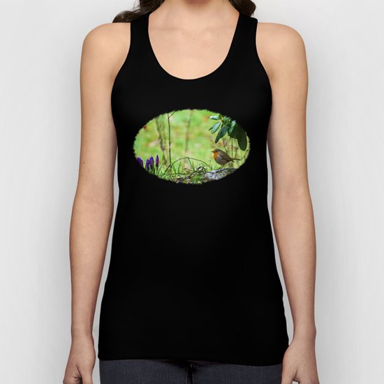 Robin in the spring Unisex Tank Top