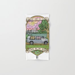 Live In A Van Down By The River (Colored) Hand & Bath Towel
