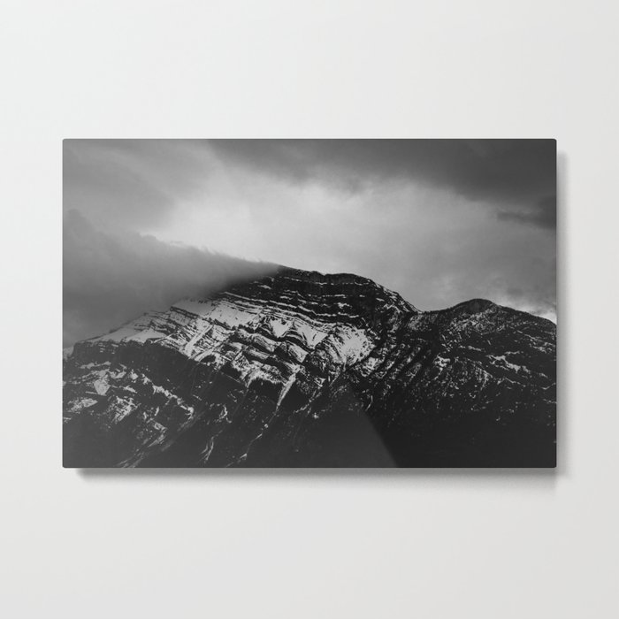 Moody mountains, Banff, AB. Metal Print