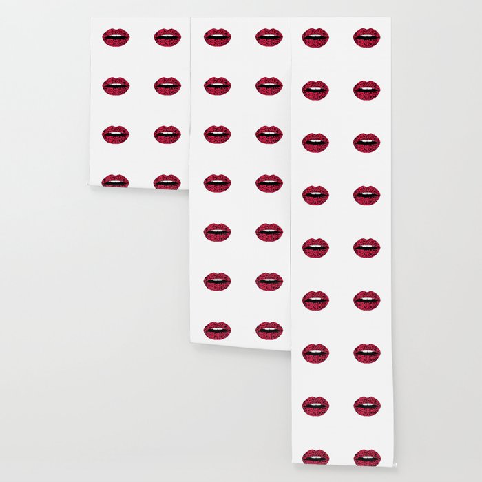 Pink Cheetah Pattern Lips Leopard Fur Mouth Animal Print Wallpaper