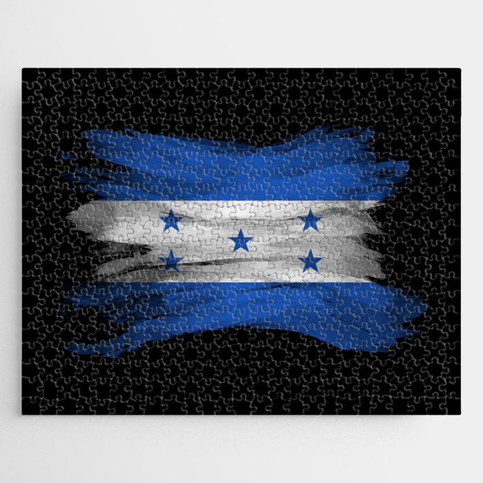 Honduras flag brush stroke, national flag Jigsaw Puzzle