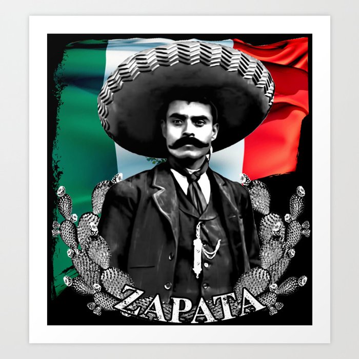 zapata flag theme Art Print by alex rmz Society6