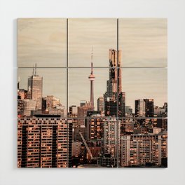 Canada Toronto Skyline Wood Wall Art