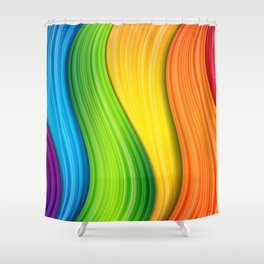 Colorful Rainbow Shower Curtain