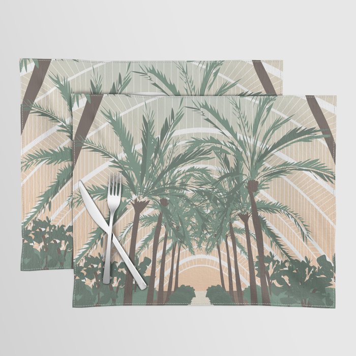 Palm Trees in Valencia, Spain Placemat