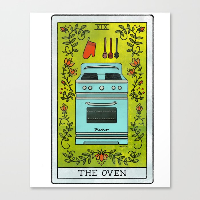 The Oven | Baker’s Tarot Canvas Print