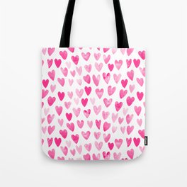 Hearts Pattern watercolor pink heart perfect essential valentines day gift idea for her Tote Bag