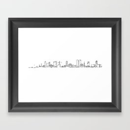 Tel Aviv skyline Framed Art Print