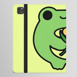 Frog with Flower iPad Folio Case