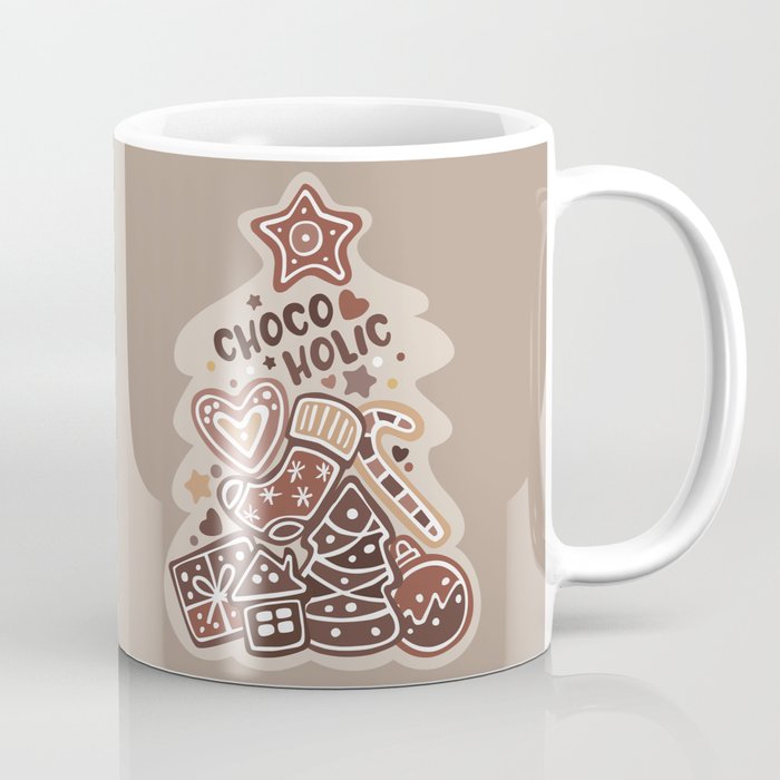 Chocoholic | Christmas Tree with Chocolate Decorations Coffee Mug