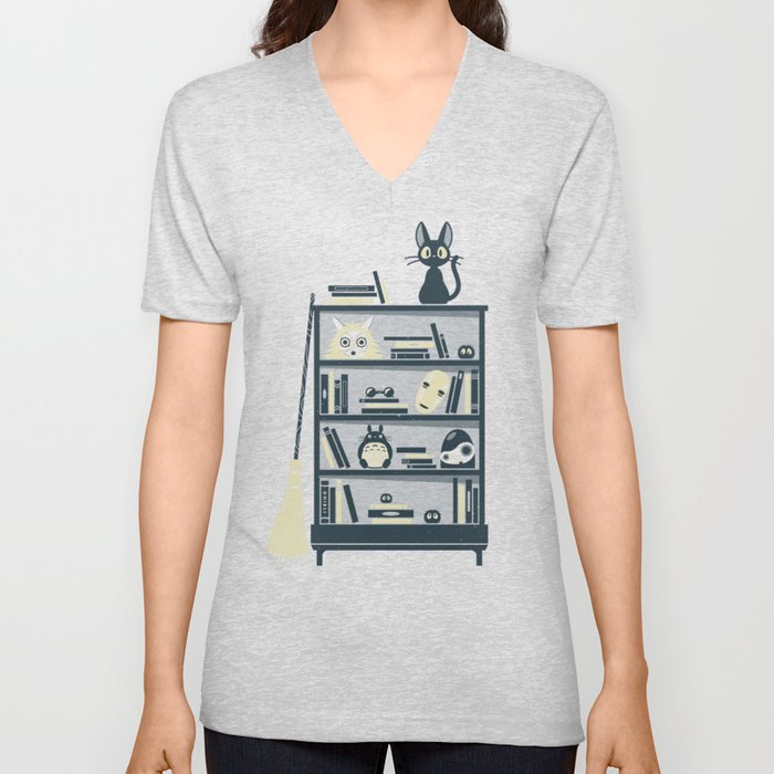 Ghibli Shelf // Miyazaki V Neck T Shirt