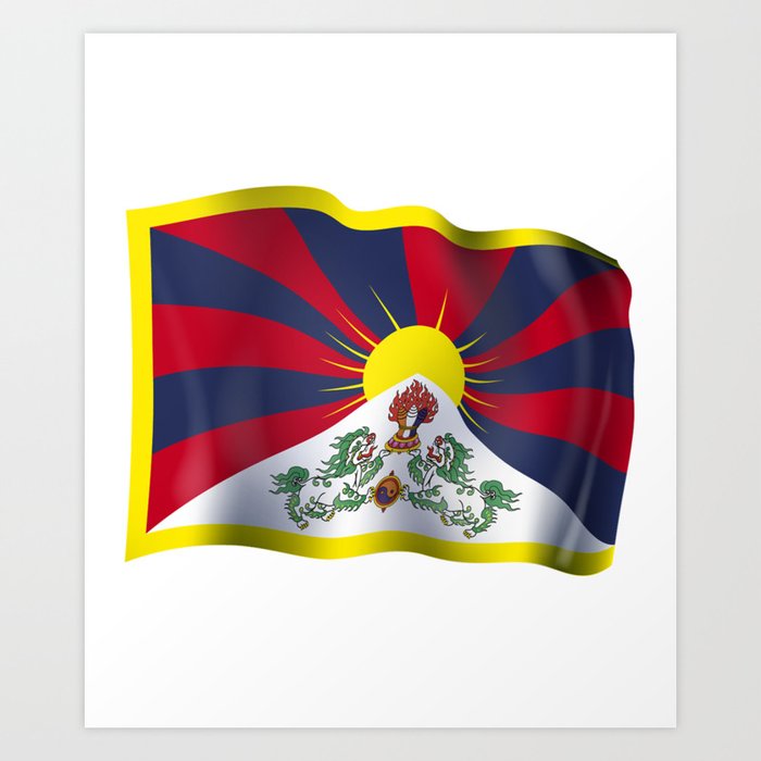 Tibet flag Art Print