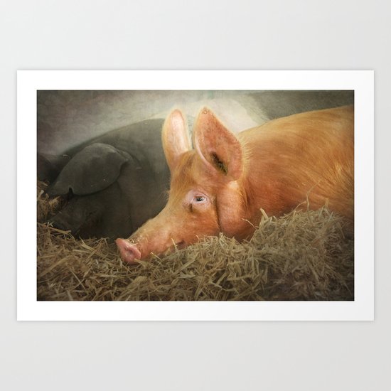 The next morning....the perils of drink! Art Print