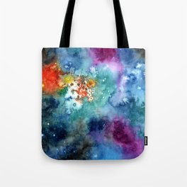 MY COLORFULL UNIVERSE Watercolor painting  Tote Bag
