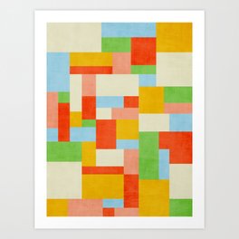 Geometric Colorful Mirano 2101 Art Print