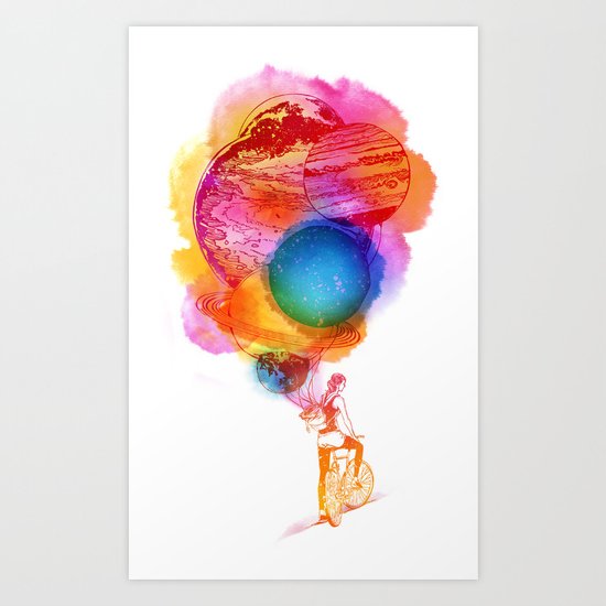 Travel Space Art Print