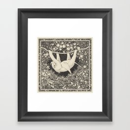 I am not a hammock, egret.  :-( Framed Art Print