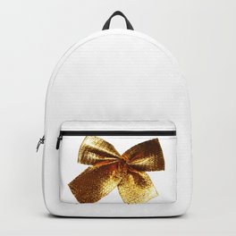 Golden Festive Bow Backpack