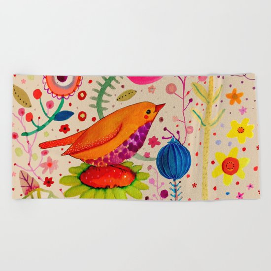 retour aux sources Beach Towel