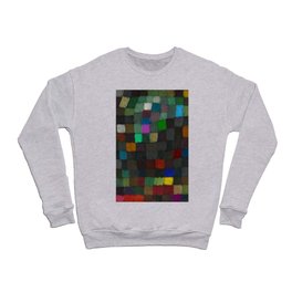 Spring Colors of May, Geometric Color Theory Painter's Palette portrait painting by Paul Klee Crewneck Sweatshirt