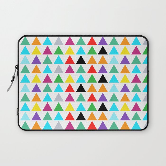 colorful bright triangle pattern Laptop Sleeve