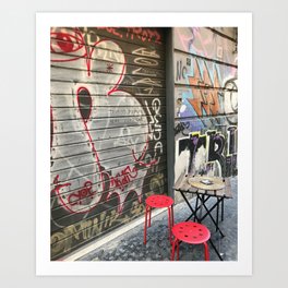 An Alley in Napoli No. 2 Art Print
