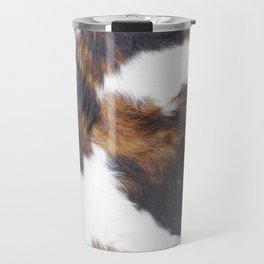 Kisses From The West Ver 2 - Faux Cowhide Print Travel Mug