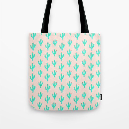 Cactus Print Tote Bag