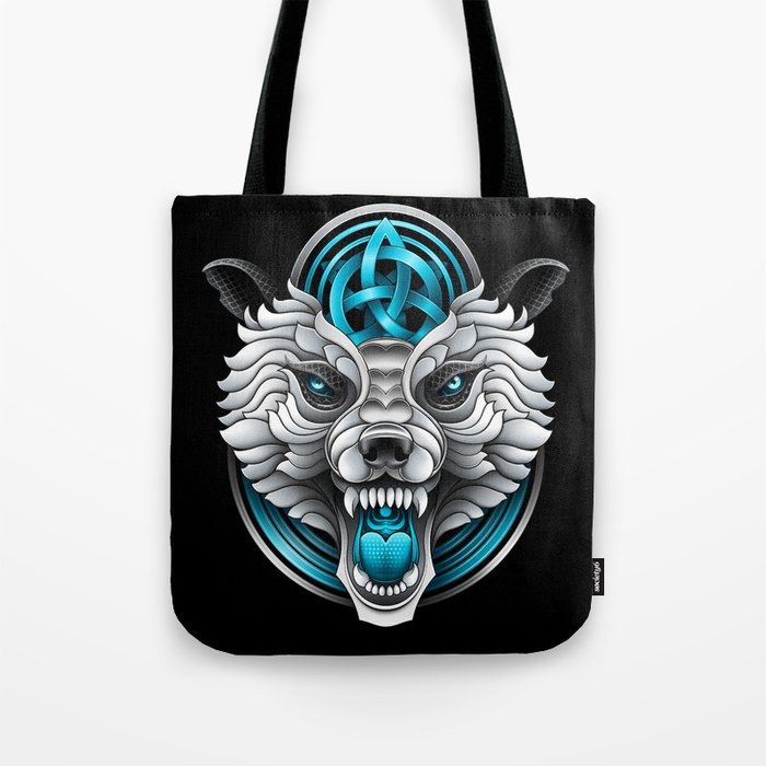 The Electric Acid Wolf Tote Bag