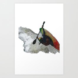 Kayak Decent Art Print