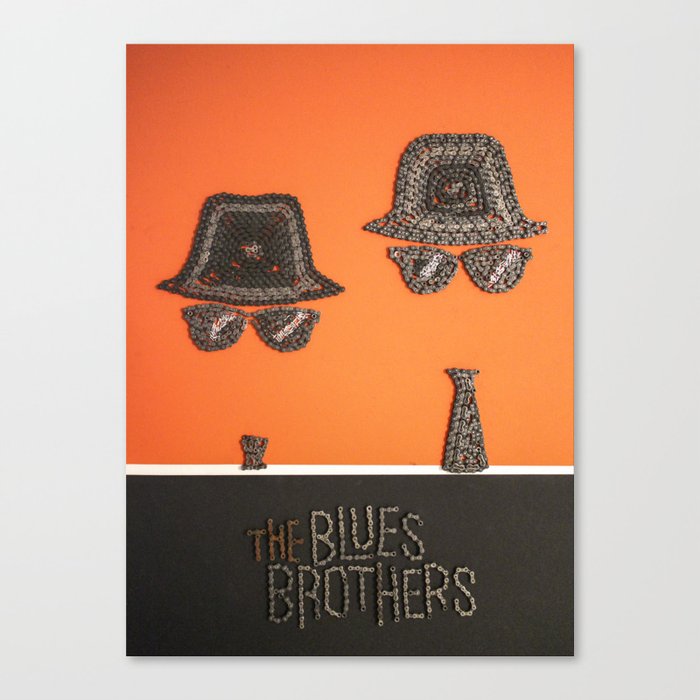 075: Blues Brothers - 100 Hoopties Canvas Print
