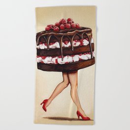 Cake Girl - 2 Beach Towel
