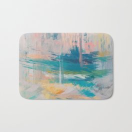 Pastel Abstract Art Bath Mat