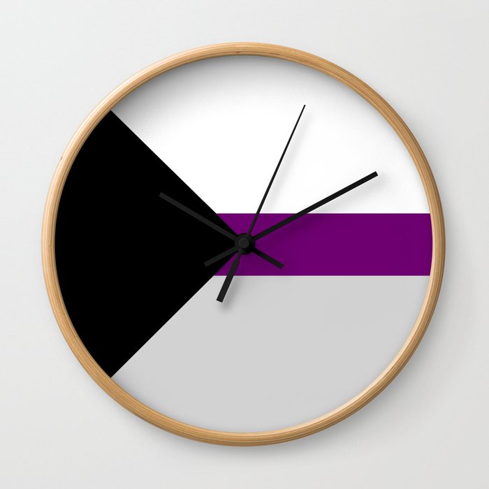 Demisexual Flag Wall Clock