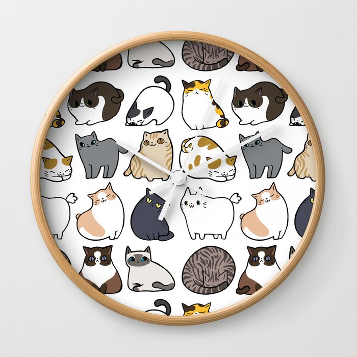 Cats Cats Cats Wall Clock