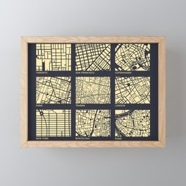 City Framed Mini Art Print